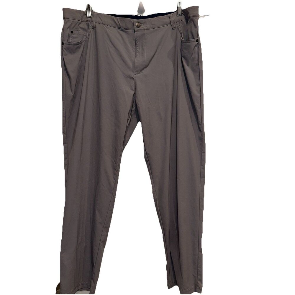 Adidas Golf Pants Mens 42x29 Gray 5 Pocket Tapered Stretch Performance Athletic